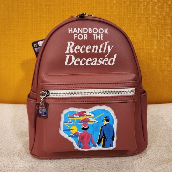 Loungefly Beetlejuice Handbook for Recently Deceased Mini Backpack NEW
